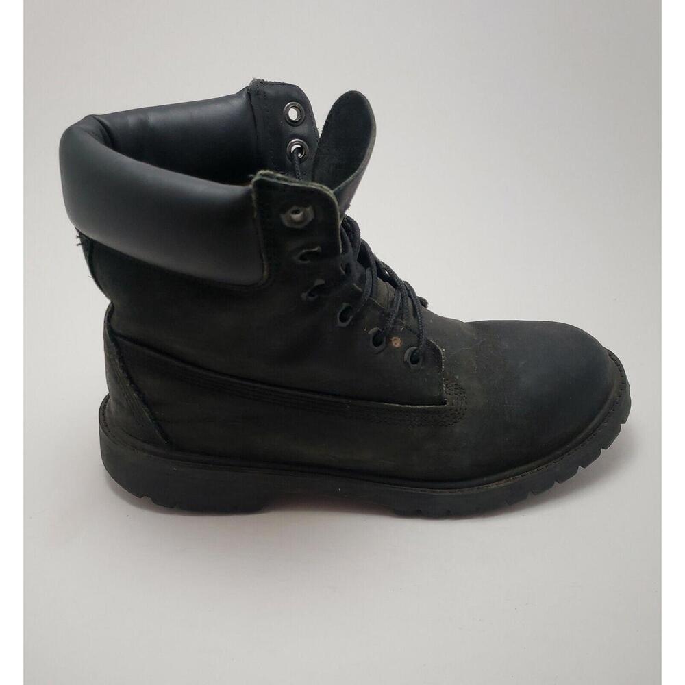 Mens Timberland 6 Inch Premium Waterproof Suede Boots Black M 12907 Size 6 - Picture 3 of 8